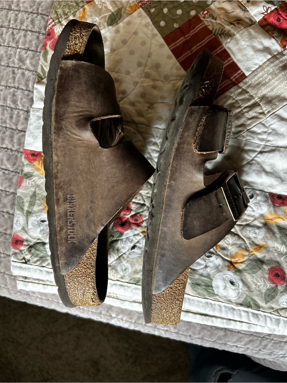 Birkenstock Kids Brown Suede Double Buckle Sandals - Picture 4 of 4